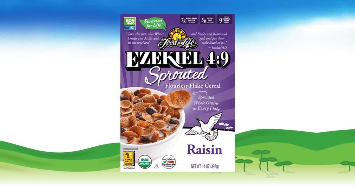 Ezekiel 49 Raisin Flake Cereal Food For Life Healthy Cereal